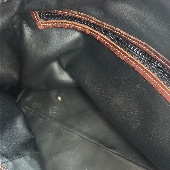 Roots Black and Brown Leather Duffel Bag - Picture 8 of 8